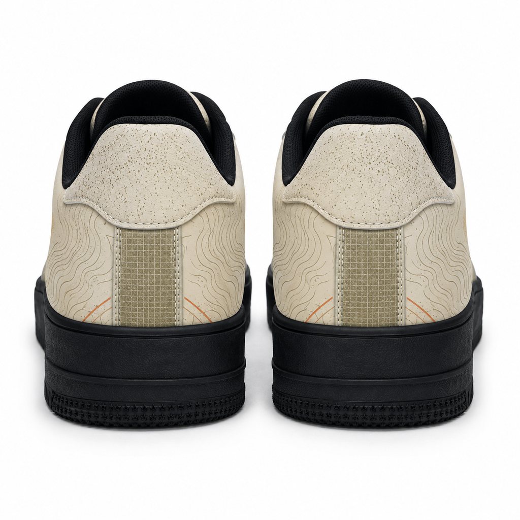 Golden Retriever Mom Earth-Tone Sneakers