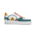 Teal Cityscape Sneakers