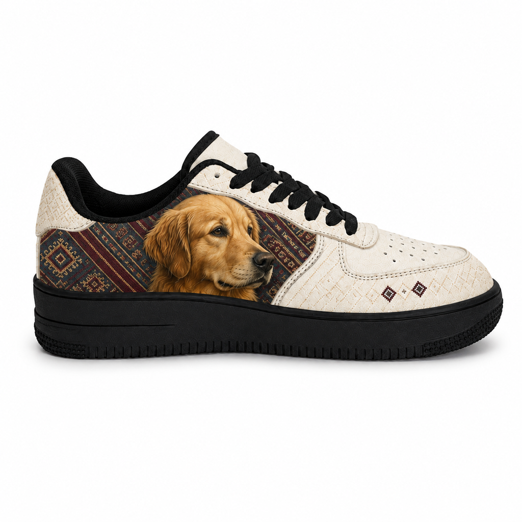 Golden Retriever Mom Southwestern Boho Sneakers