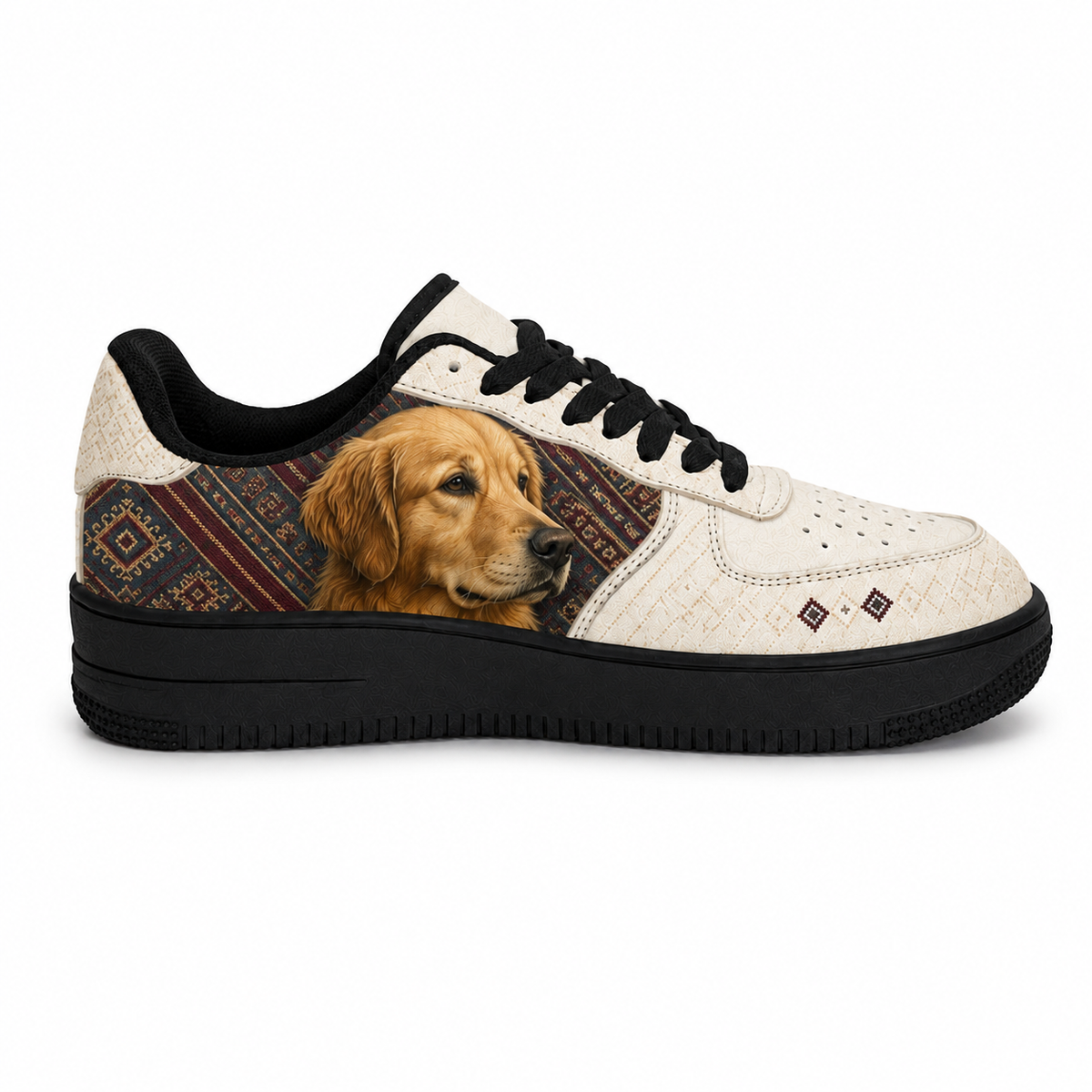 Golden Retriever Mom Southwestern Boho Sneakers