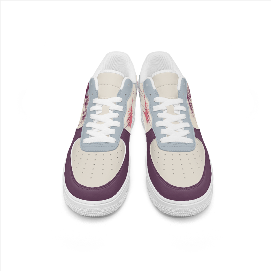 Plum Anime Portrait Sneakers