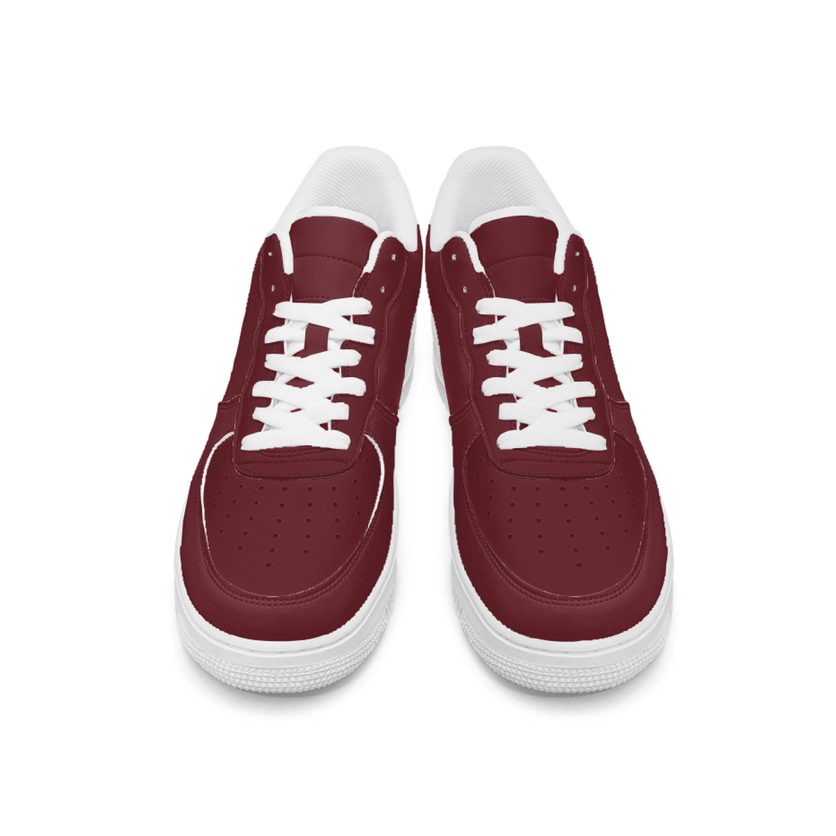 Burgundy Minimalist Sneakers