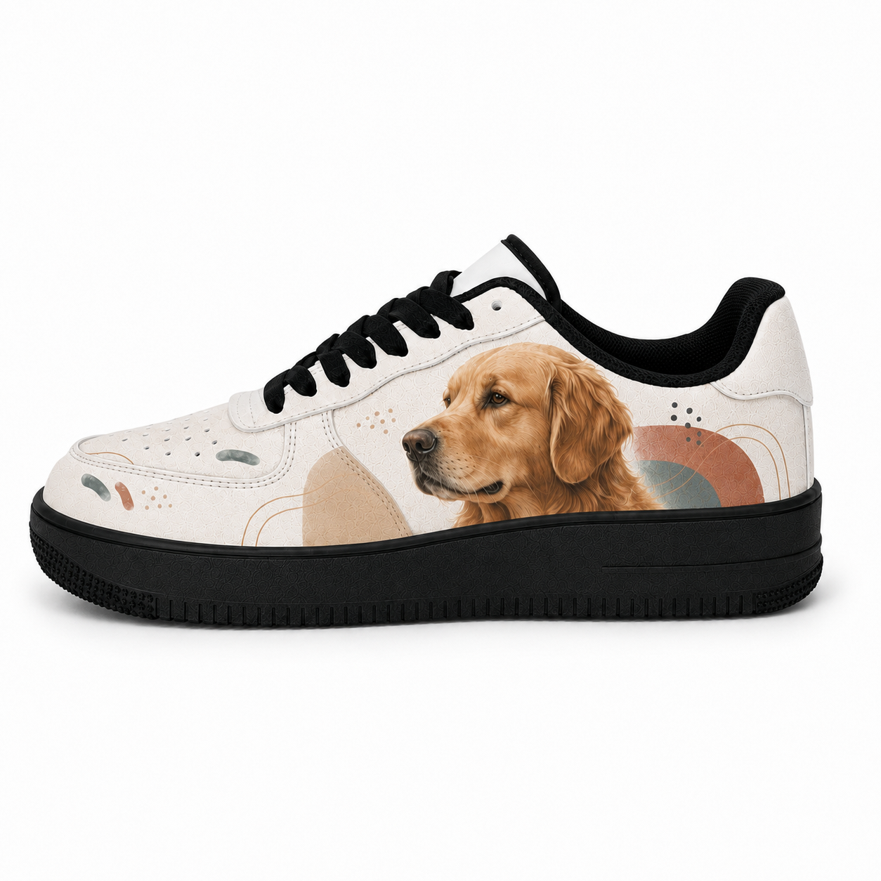 Golden Retriever Mom Mid-Century Boho Sneakers