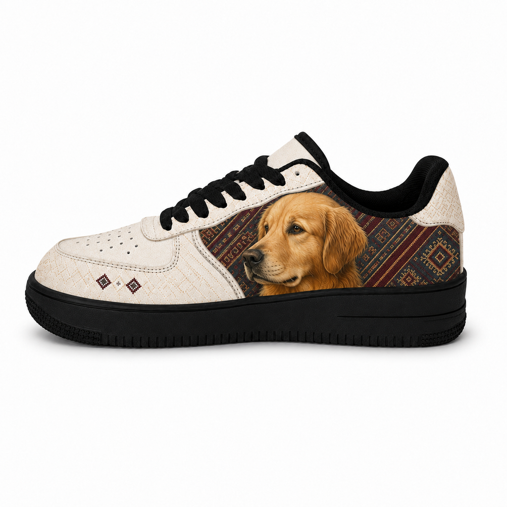 Golden Retriever Mom Southwestern Boho Sneakers