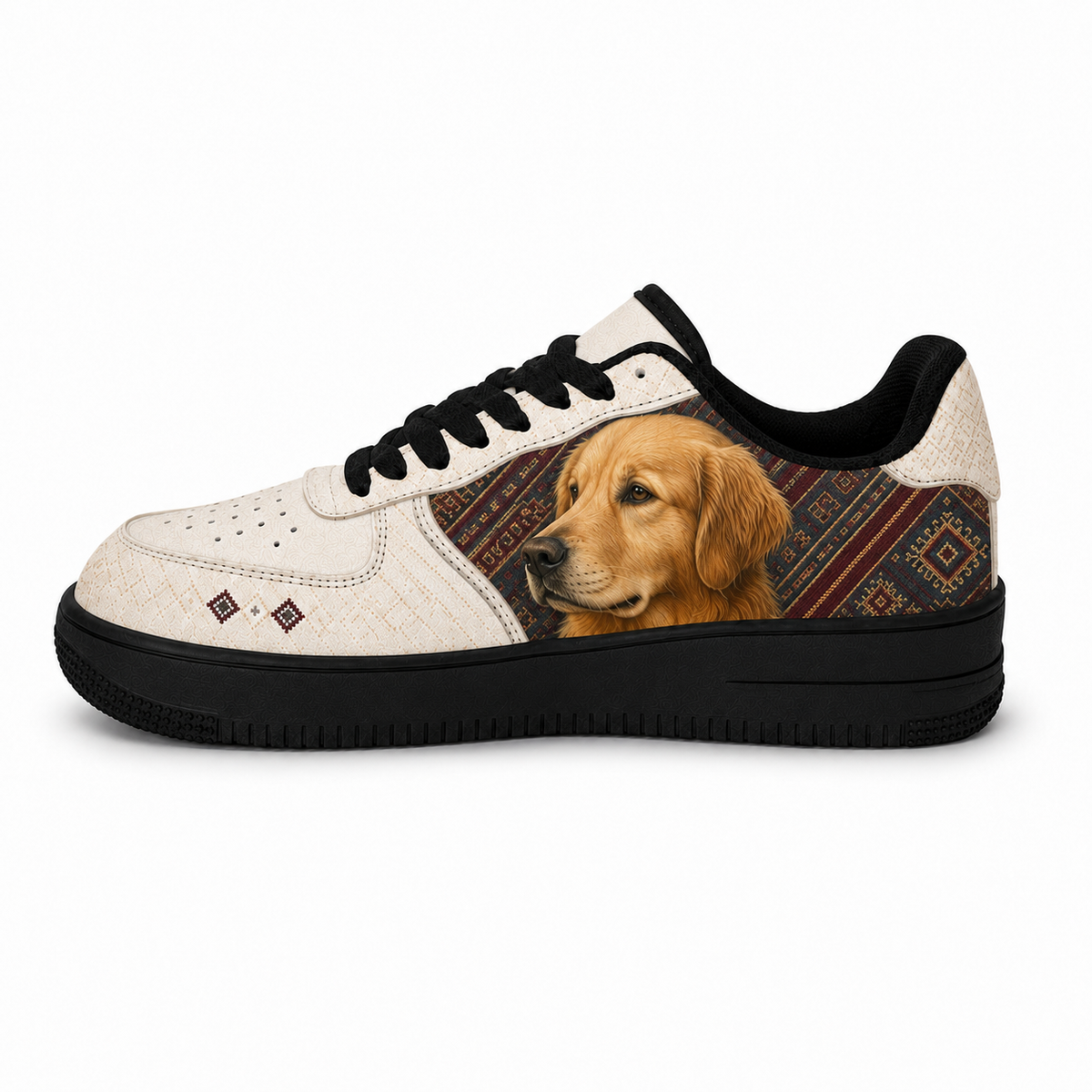 Golden Retriever Mom Southwestern Boho Sneakers