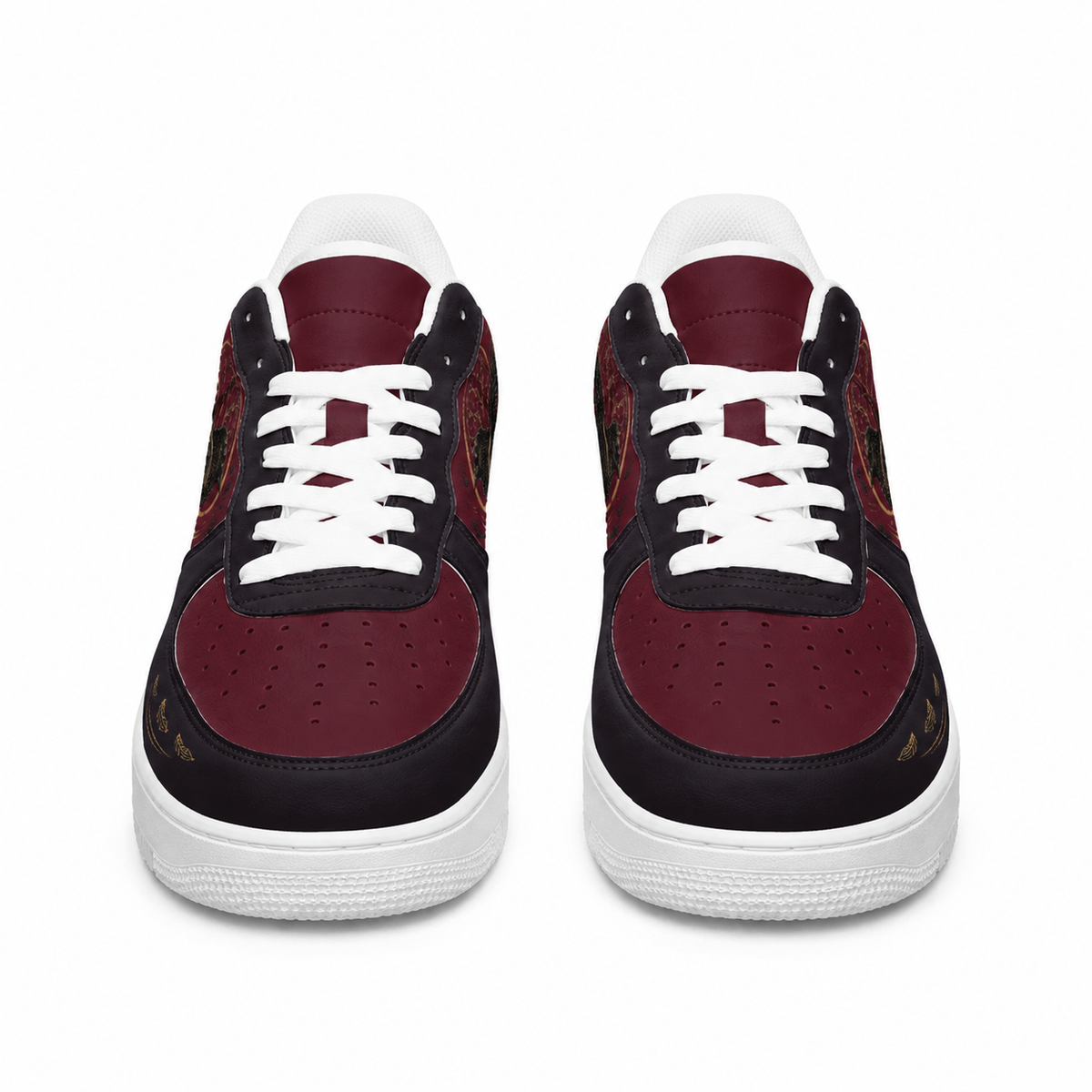 Burgundy Raven Sneakers