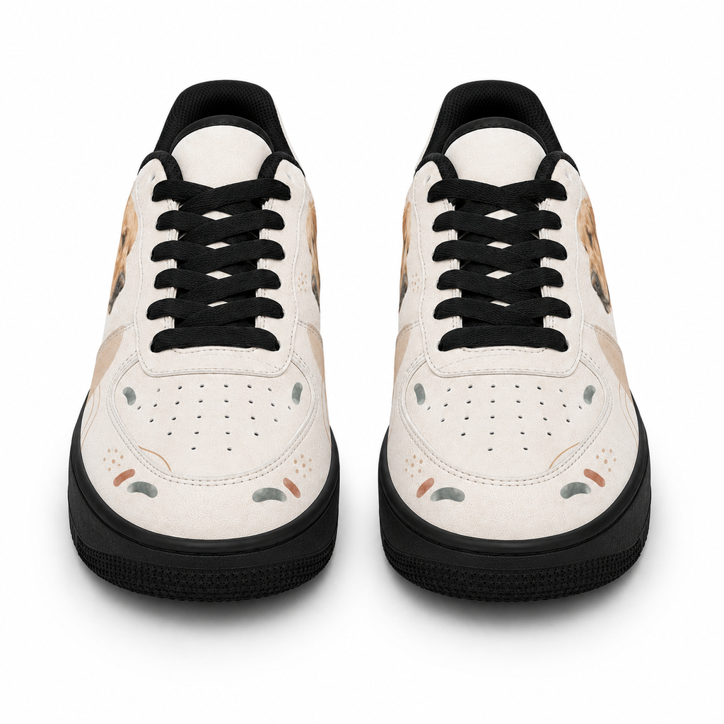 Golden Retriever Mom Mid-Century Boho Sneakers