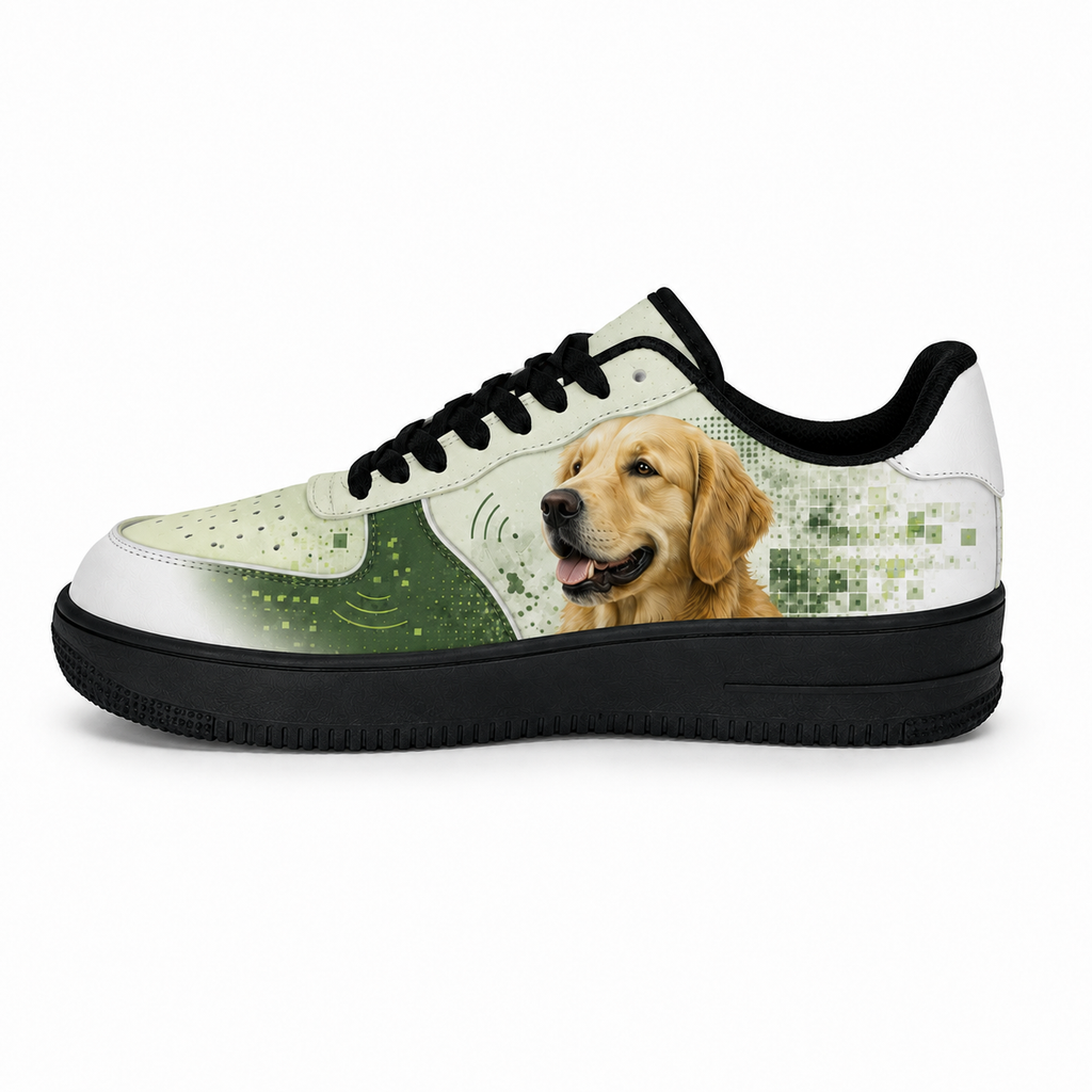 Golden Retriever Mom Sage Botanical Sneakers
