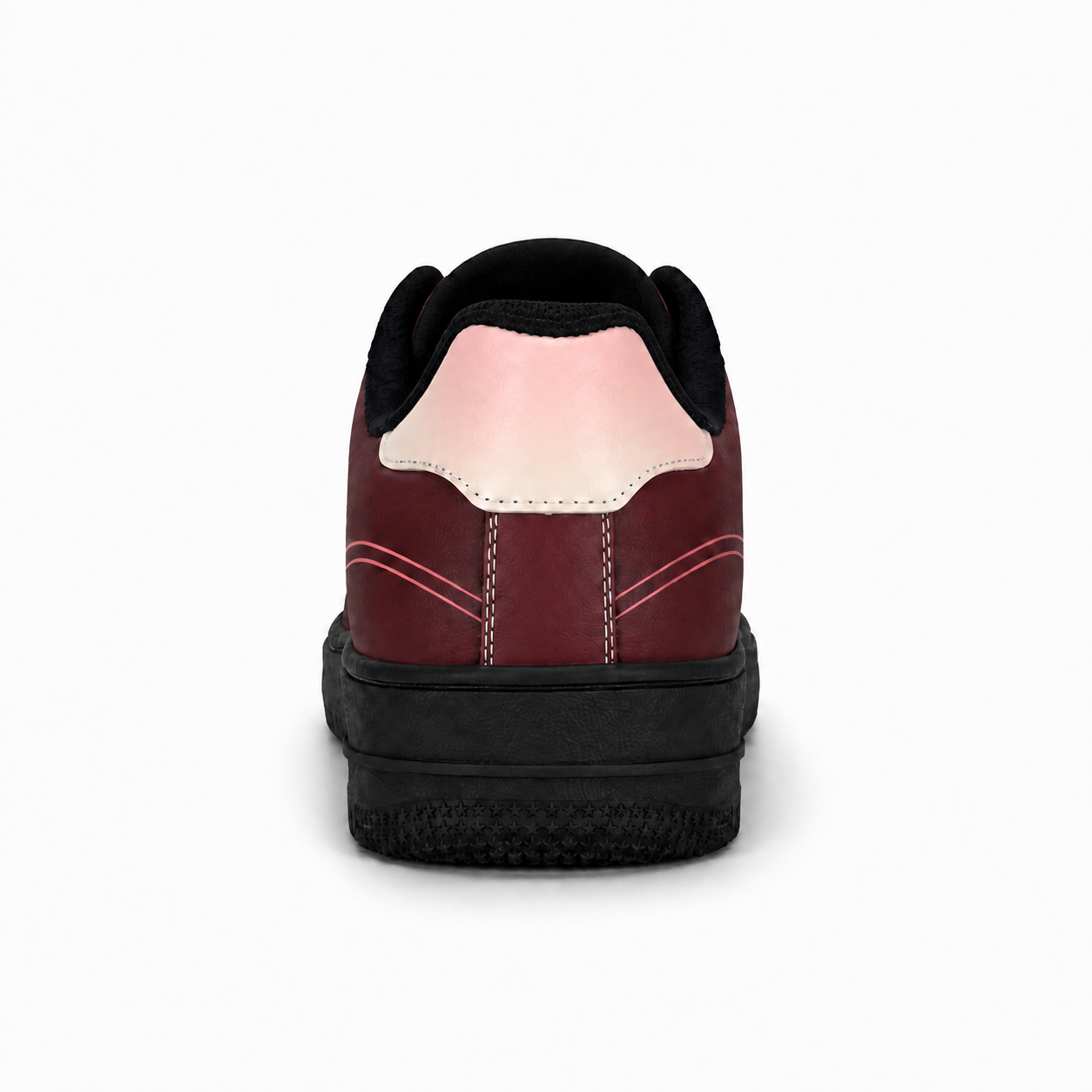 Golden Retriever Mom Burgundy Colorblock Sneakers