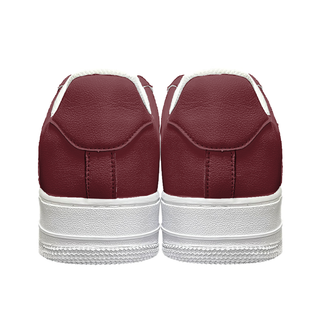 Burgundy Low-Top Sneakers – Minimal Everyday Style