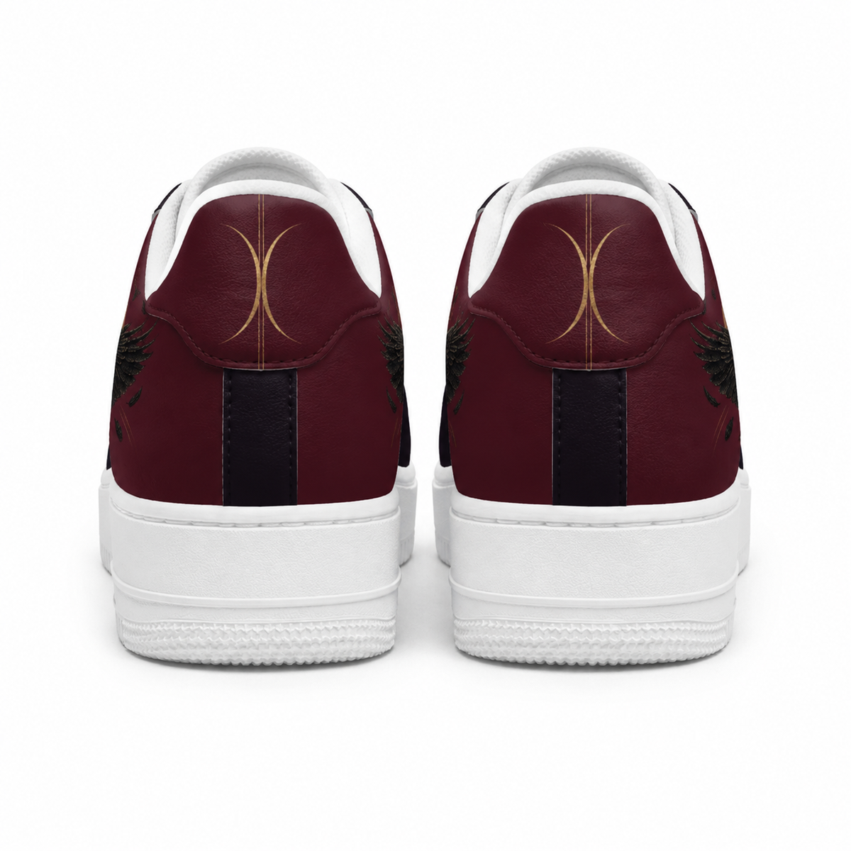 Burgundy Raven Sneakers