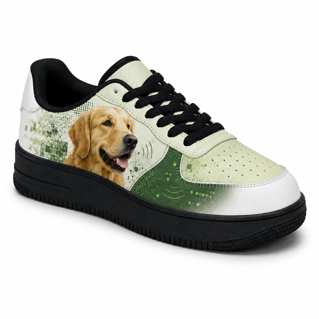 Golden Retriever Mom Sage Botanical Sneakers