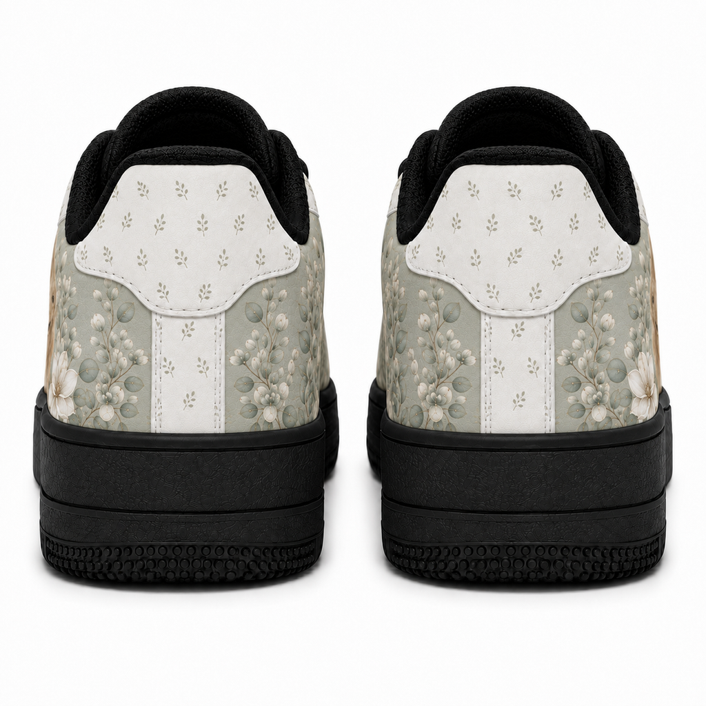 Golden Retriever Mom Vintage Garden Floral Sneakers