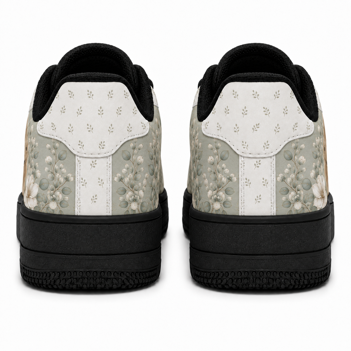 Golden Retriever Mom Vintage Garden Floral Sneakers