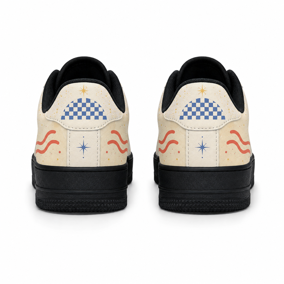 Golden Retriever Mom Retro Patchwork Sneakers
