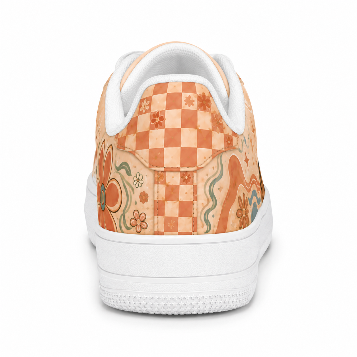 German Shepherd Mom Retro Floral Sneakers – GSD Gift for Women