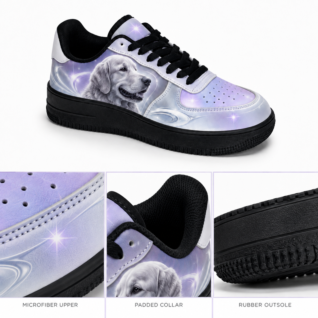 Golden Retriever Mom Celestial Y2K Sneakers
