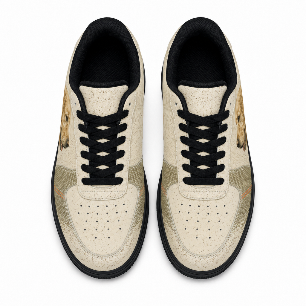 Golden Retriever Mom Earth-Tone Sneakers