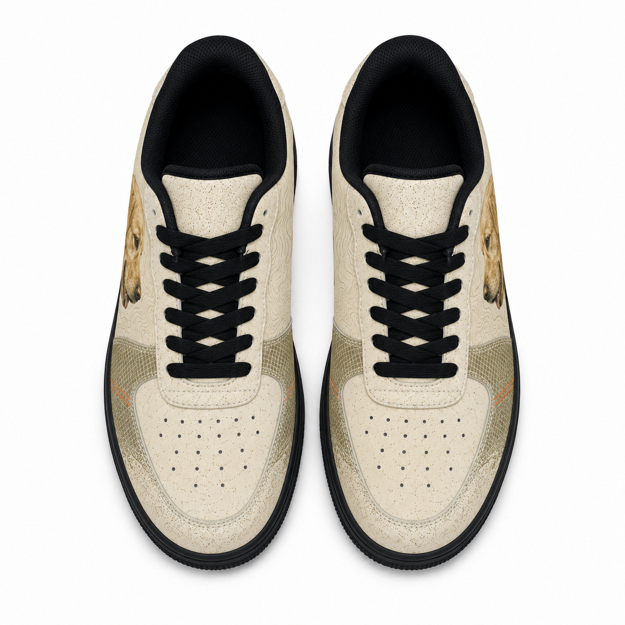 Golden Retriever Mom Earth-Tone Sneakers