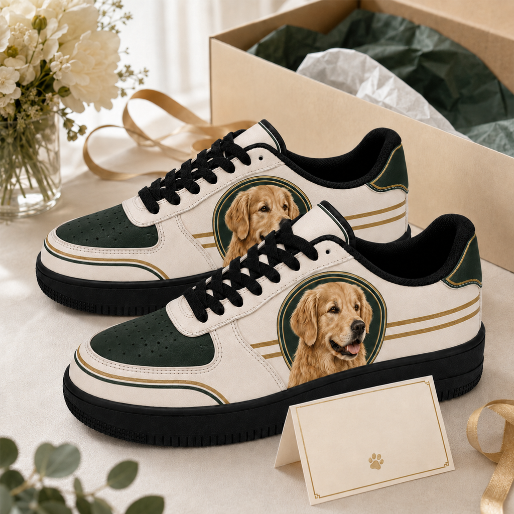 Golden Retriever Mom Collegiate Sneakers
