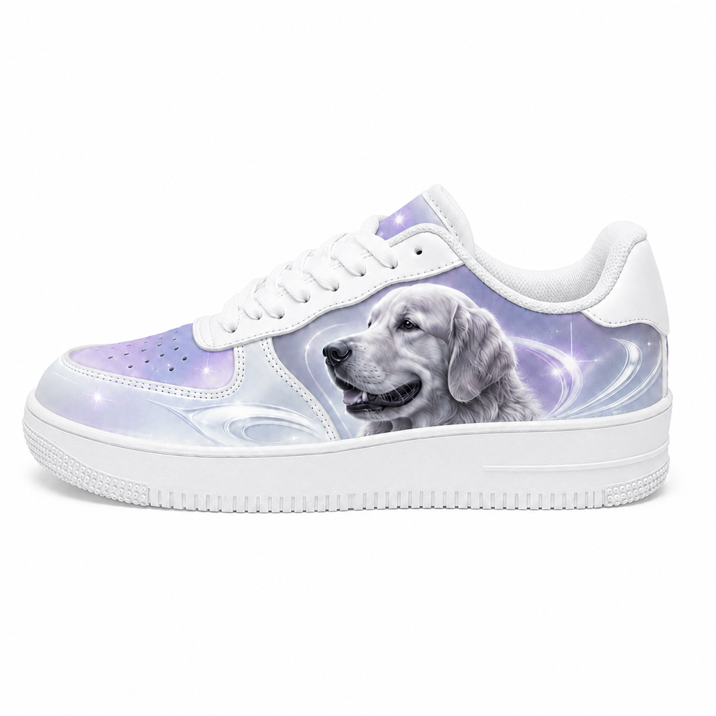 Golden Retriever Mom Celestial Y2K Sneakers