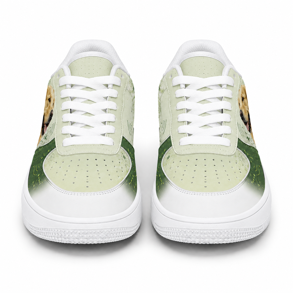 Golden Retriever Mom Sage Botanical Sneakers