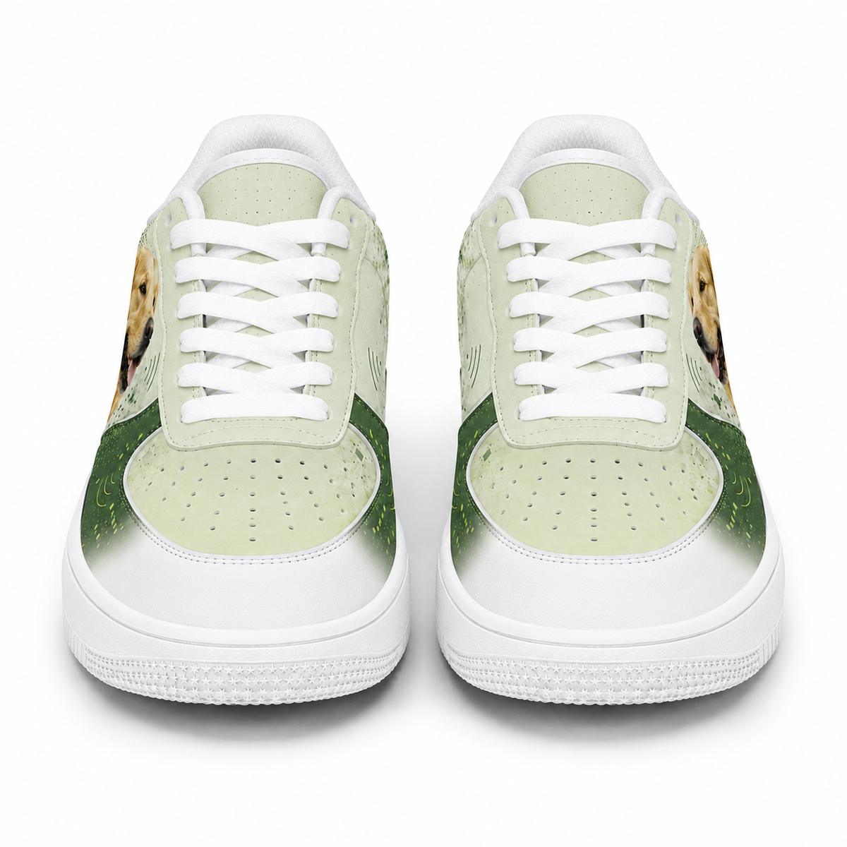Golden Retriever Mom Sage Botanical Sneakers