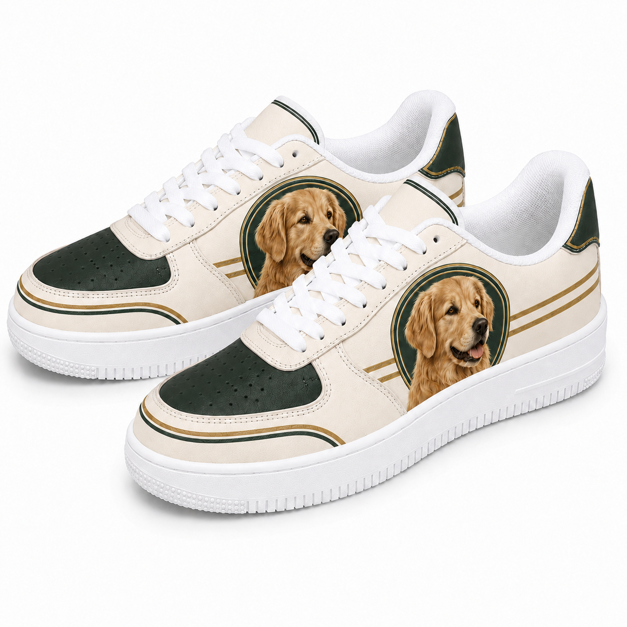 Golden Retriever Mom Collegiate Sneakers