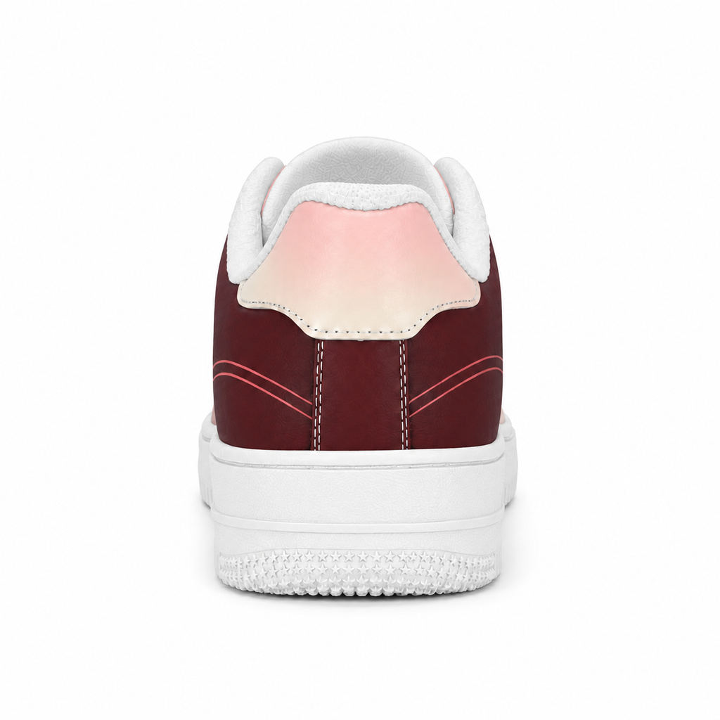 Golden Retriever Mom Burgundy Colorblock Sneakers