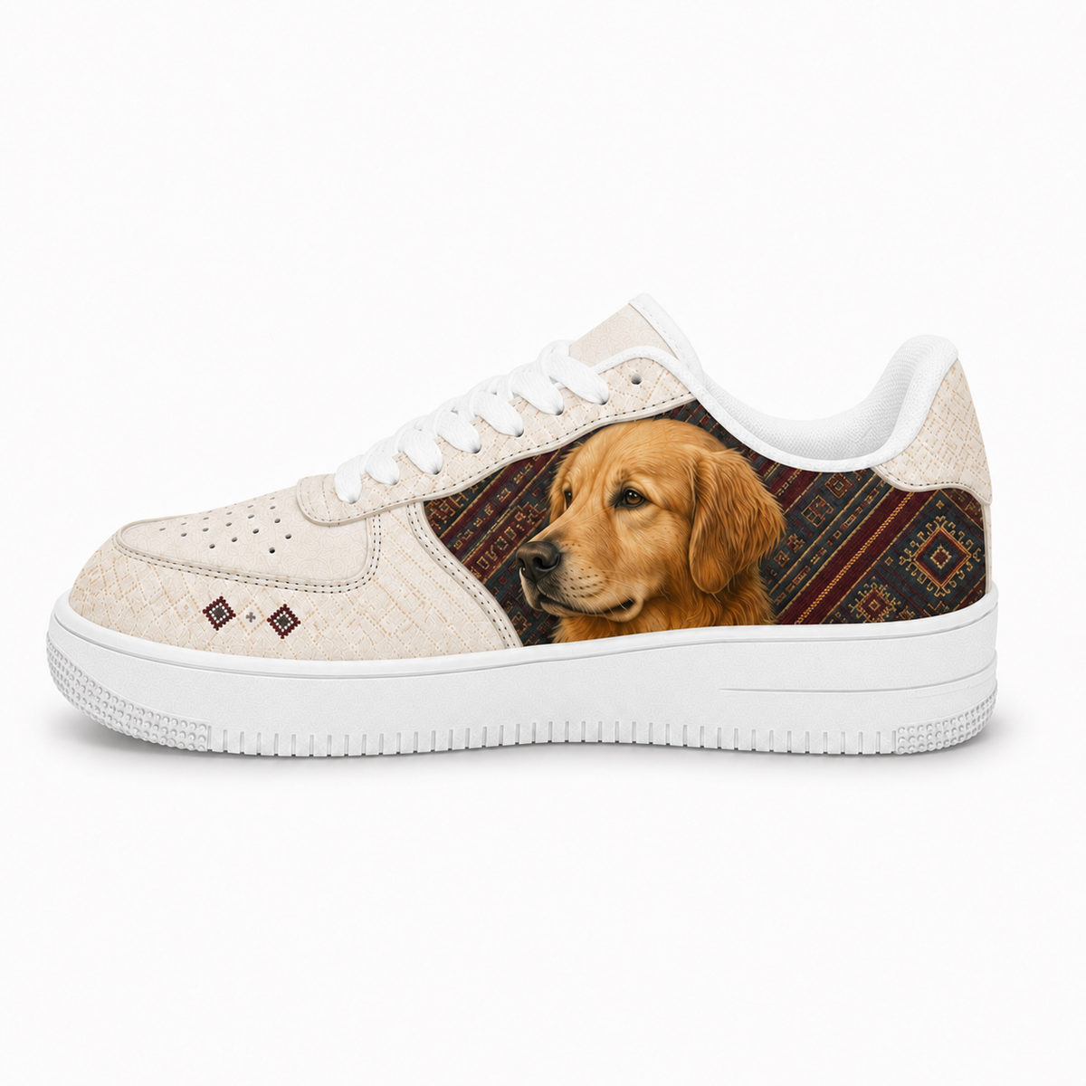 Golden Retriever Mom Southwestern Boho Sneakers