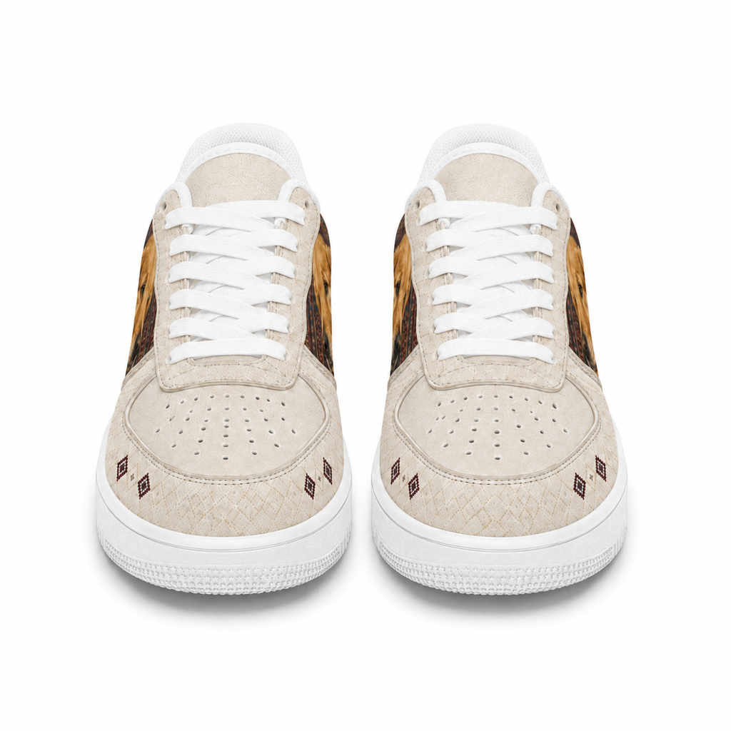 Golden Retriever Mom Southwestern Boho Sneakers