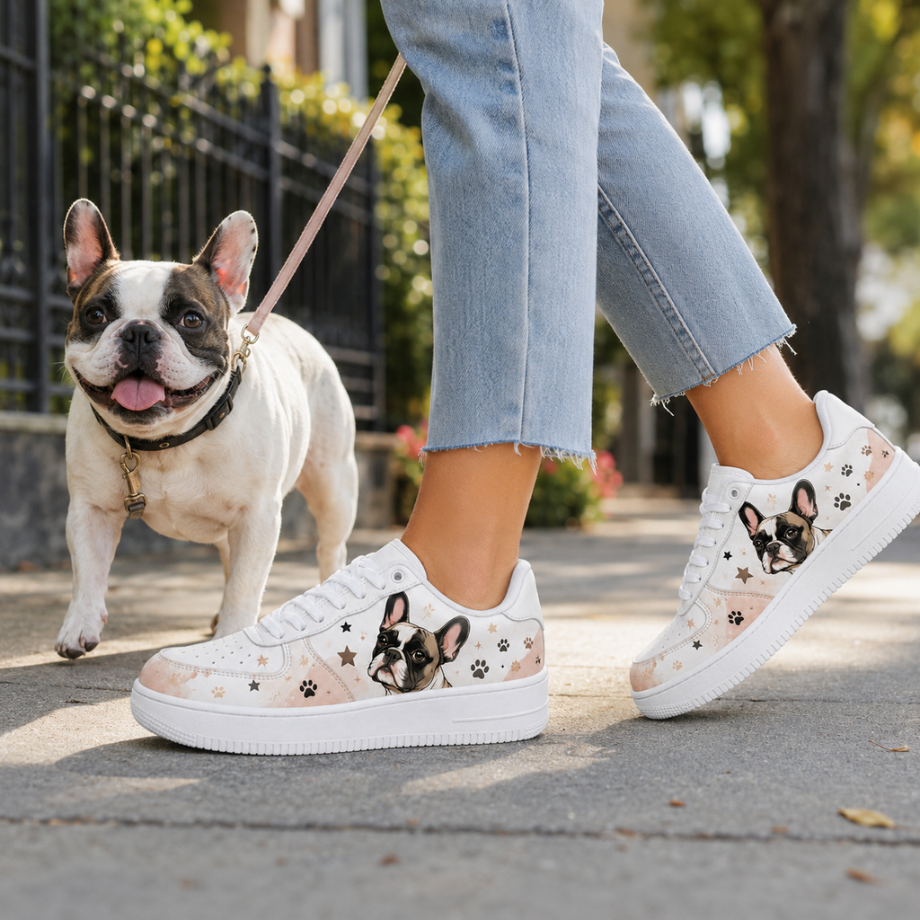 Cartoon Puppy Flat Shoes