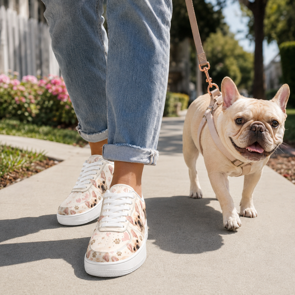 French Bulldog Mom Sneakers