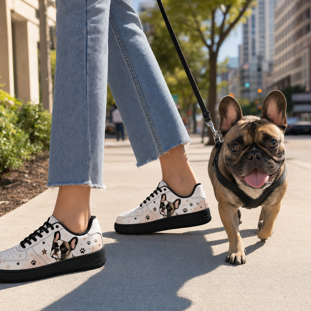Cartoon Puppy Flat Shoes