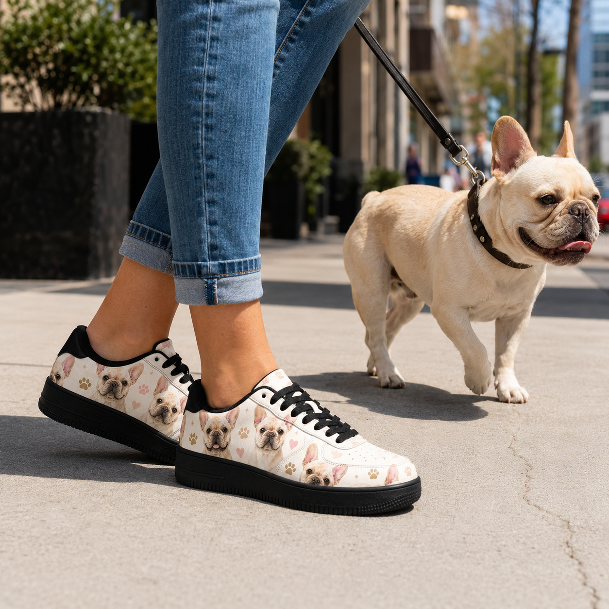 French Bulldog Mom Sneakers
