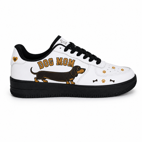 Dog Mom Dachshund Platform Sneakers