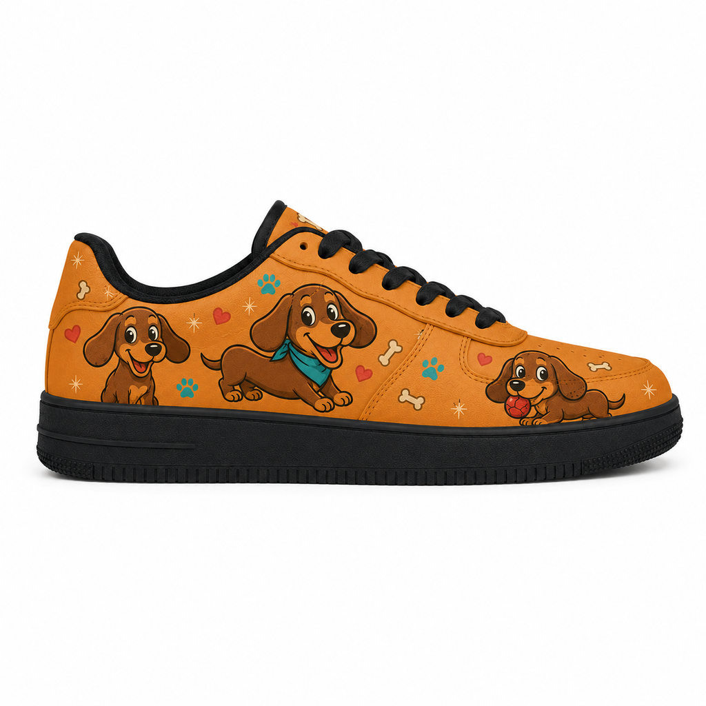 Dachshund dog flat shoes