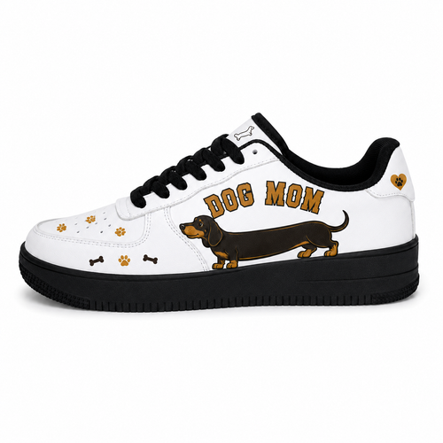 Dog Mom Dachshund Platform Sneakers
