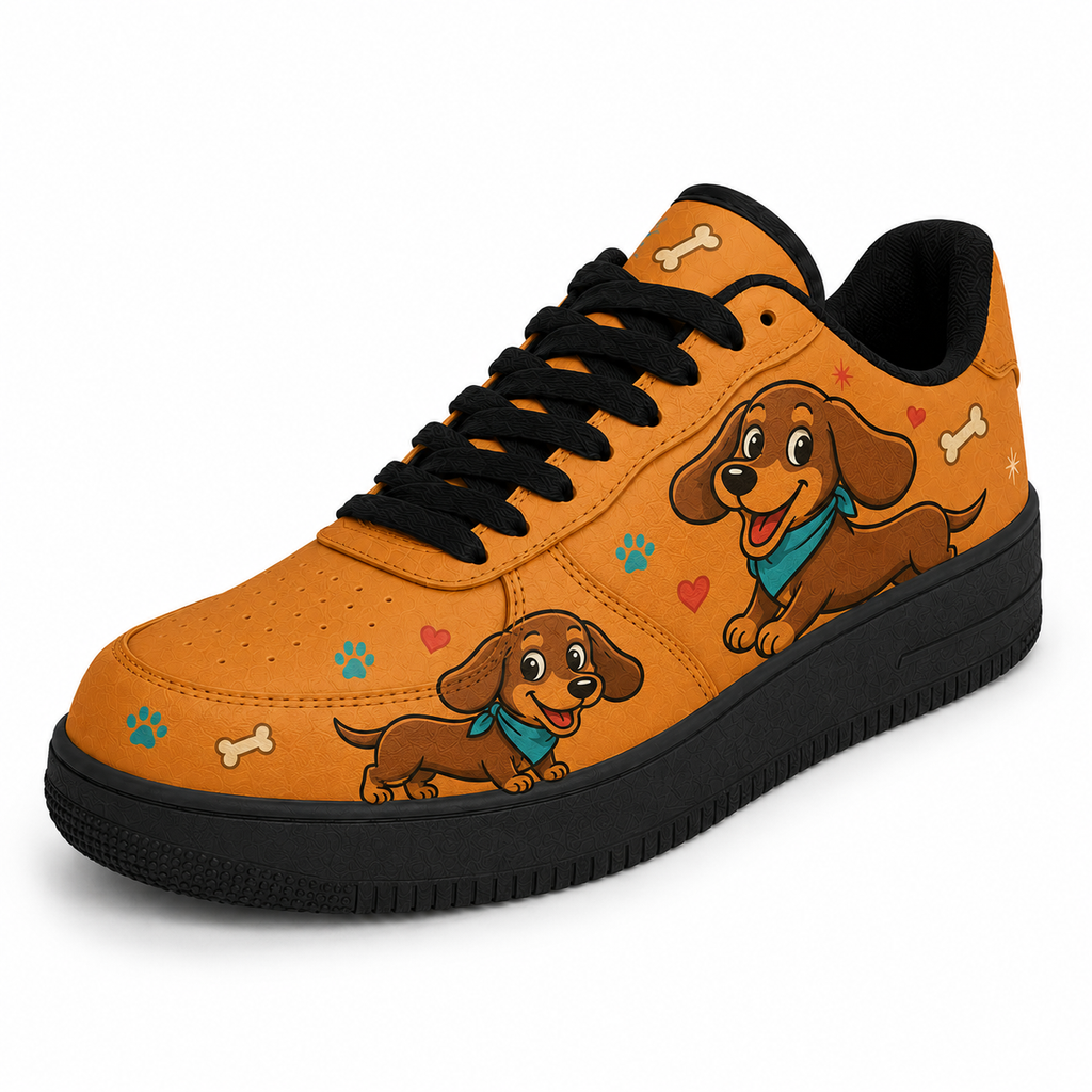 Dachshund dog flat shoes