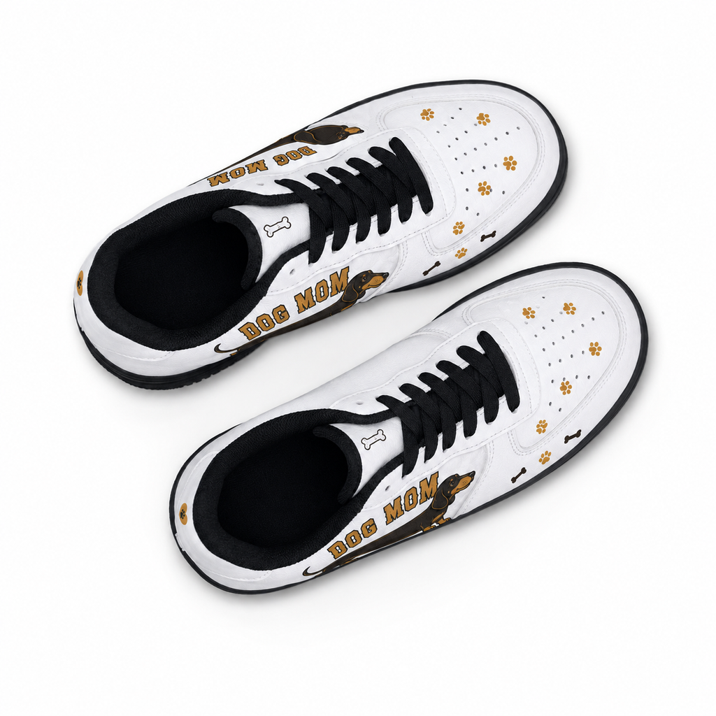 Dog Mom Dachshund Platform Sneakers