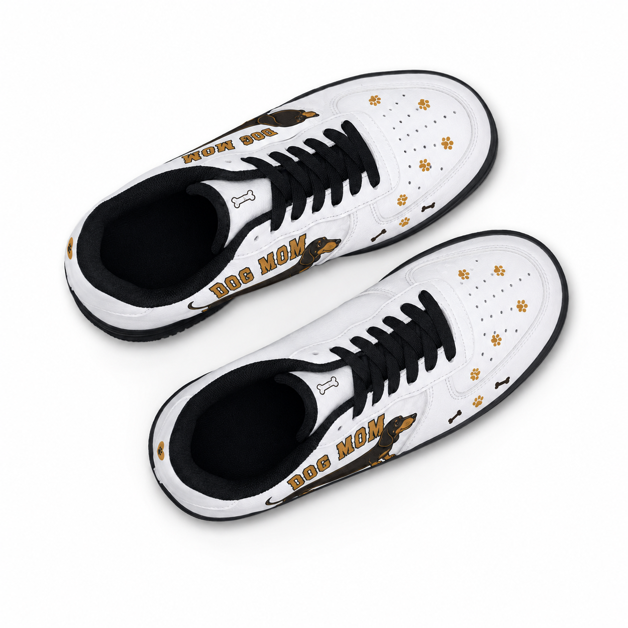 Dog Mom Dachshund Platform Sneakers