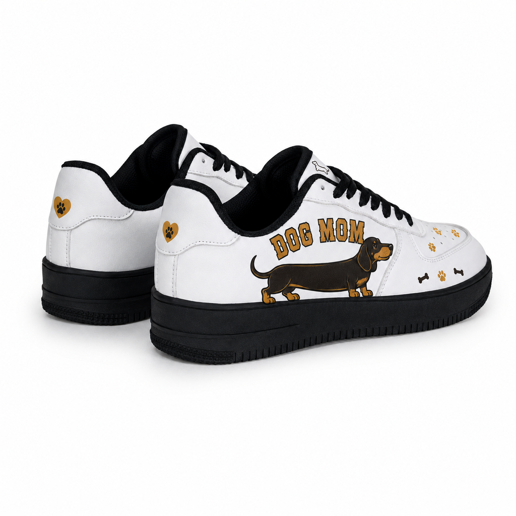 Dog Mom Dachshund Platform Sneakers
