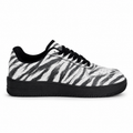 Zebra-patterned flat shoes