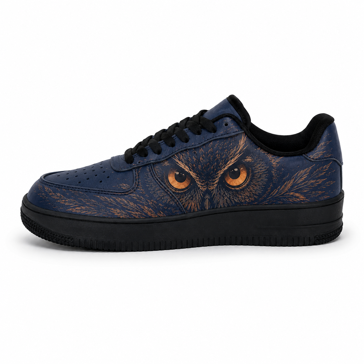 Midnight Owl Casual Platform Sneakers