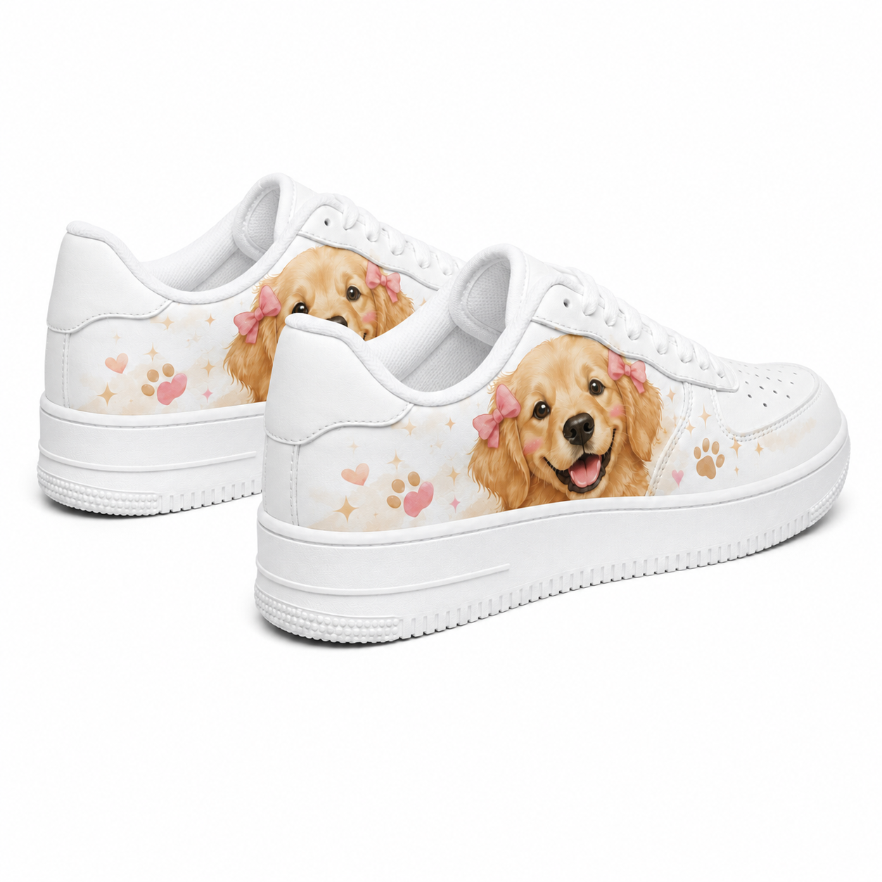 Little Golden Retriever Flat Shoes