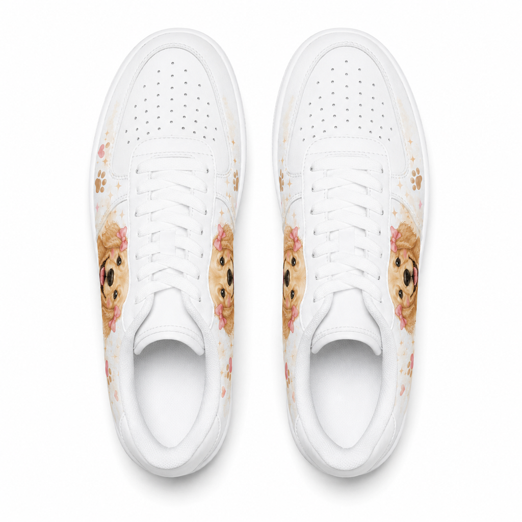 Little Golden Retriever Flat Shoes