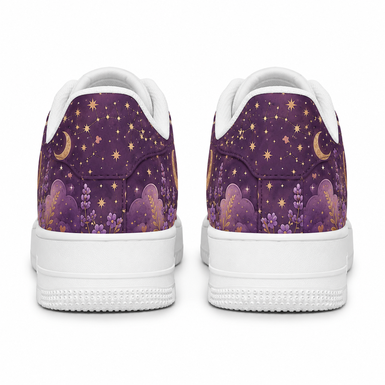 German Shepherd Mom Celestial Sneakers – Purple GSD Gift for Women