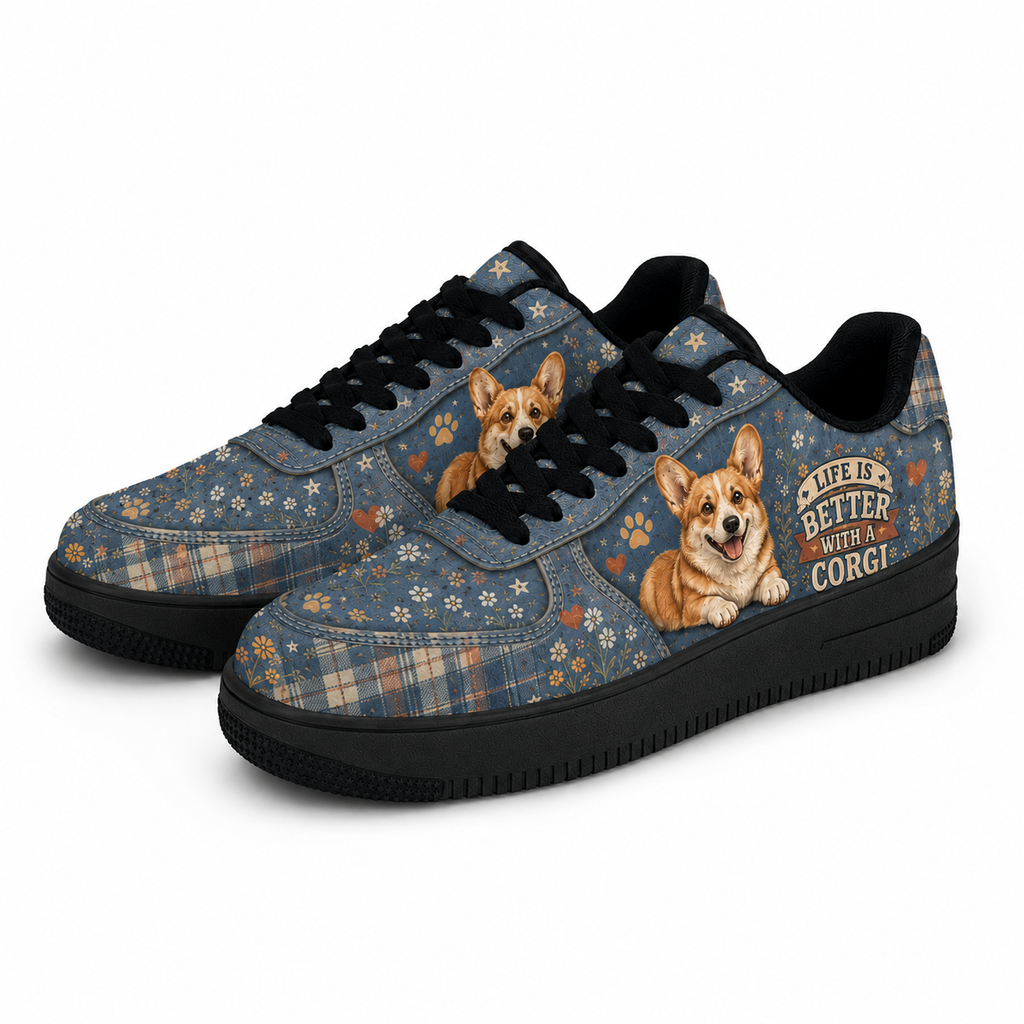 Corgi flat shoes