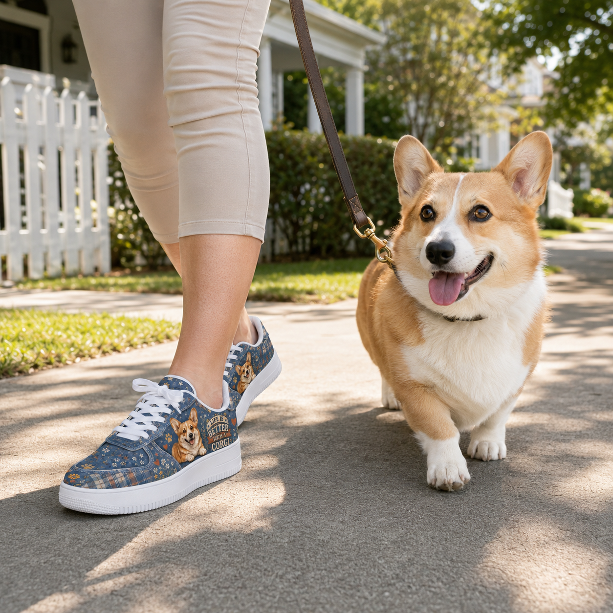 Corgi flat shoes