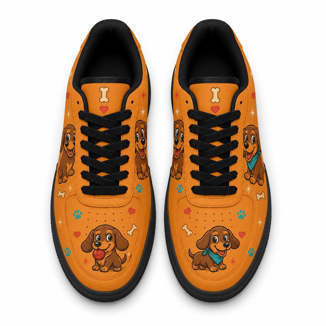 Dachshund dog flat shoes